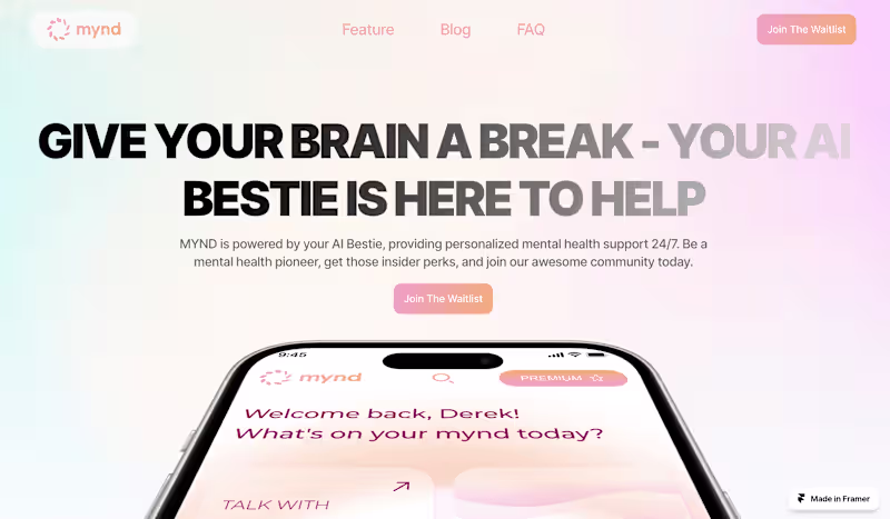 Cover image for Mynd - MVP Page