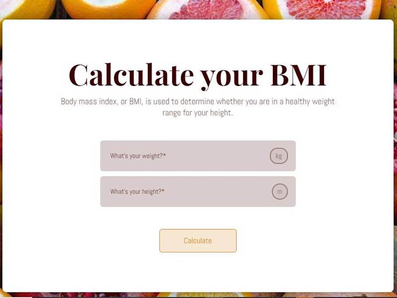 Cover image for BMI Calculator
