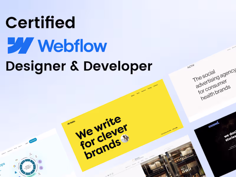 Cover image for Webflow Website Design & Development 