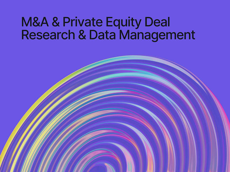 Cover image for M&A & Private Equity Deal Research & Data Management