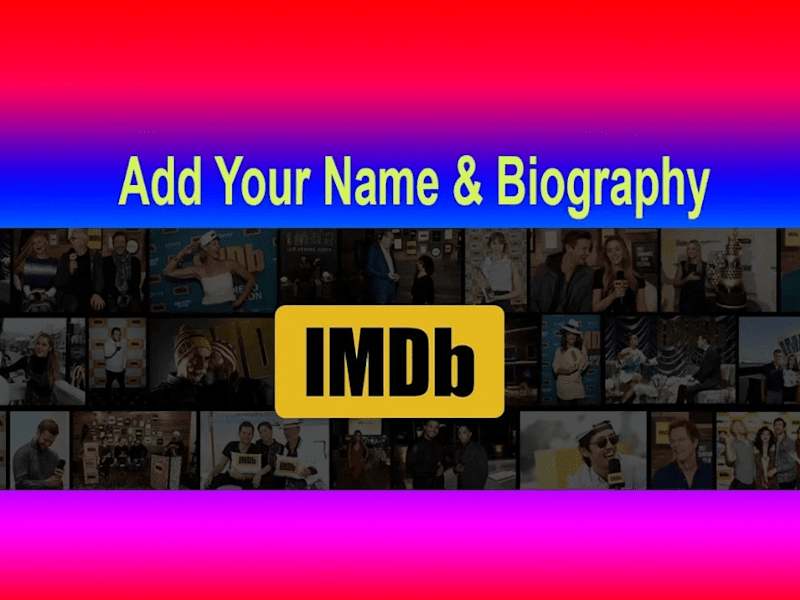 Cover image for I will create and update an IMDB page for any individual