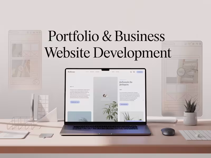 Cover image for I will develop personal portfolio website and business website