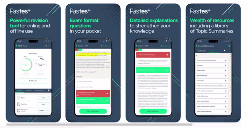 Cover image for PasTest - UK's popular app for Medical Revision preparation