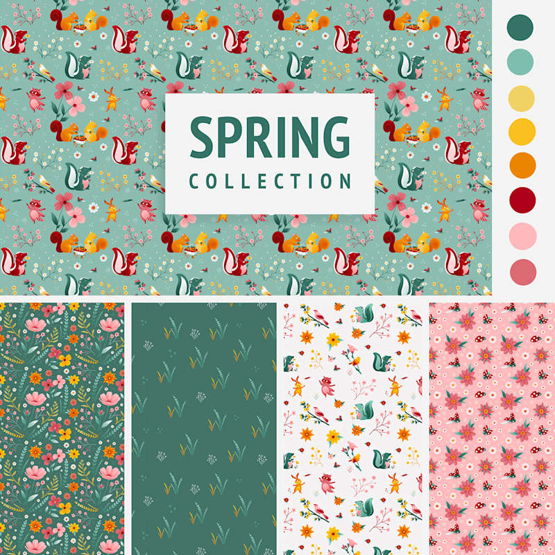 Cover image for Spring pattern collection :: Behance
