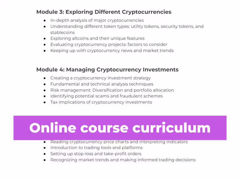 Cover image for I will create the curriculum and content for your online course