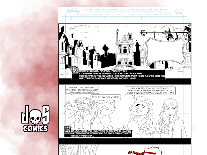 Cover image for Comic Page or Book Illustration Creation (Black & White)