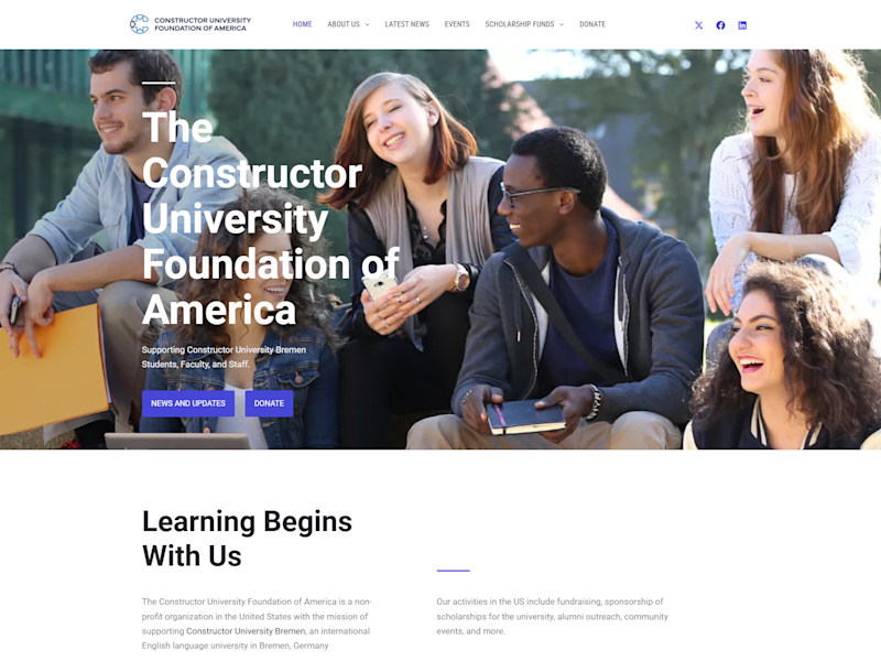 Cover image for Constructor University Foundation of America – Constructor Univ…