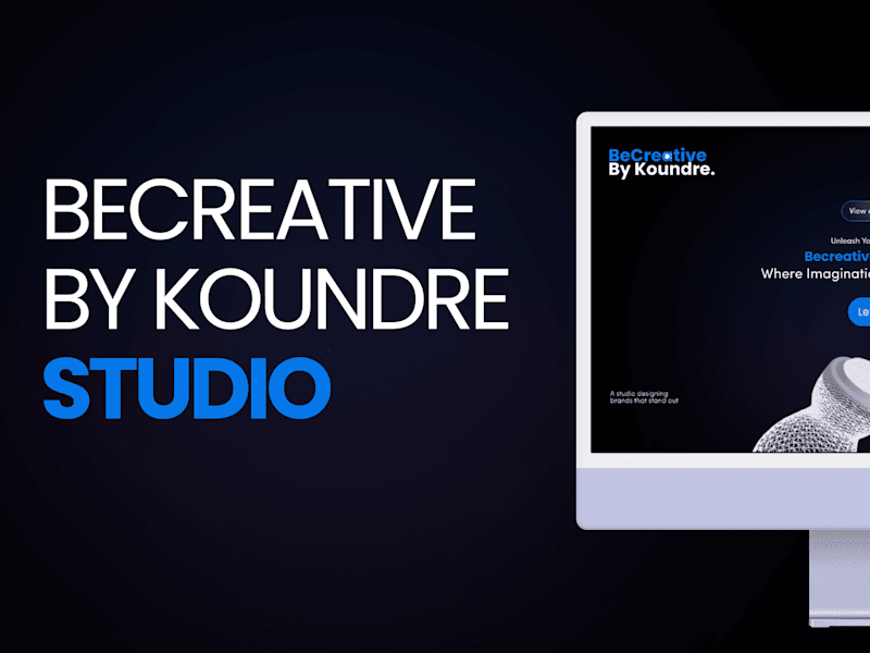 Cover image for UX/UI Website Becreative Studio 