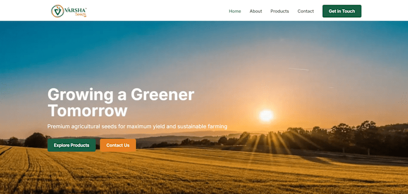 Cover image for Versha Seeds – Agriculture Brand Web Presence