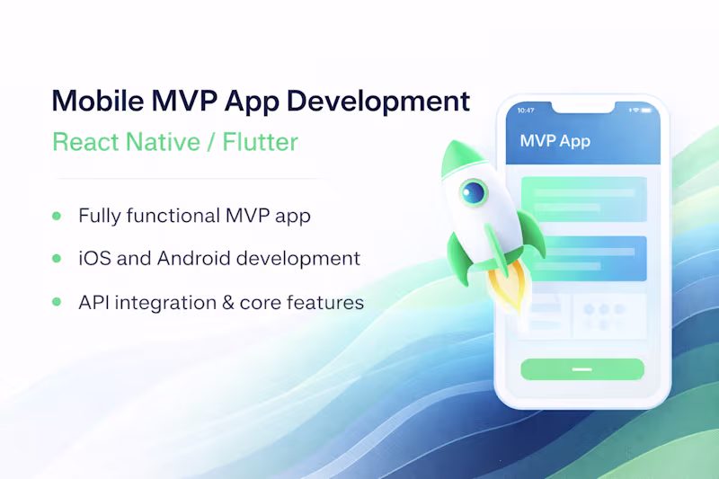 Cover image for Mobile MVP App Development (React Native / Flutter)