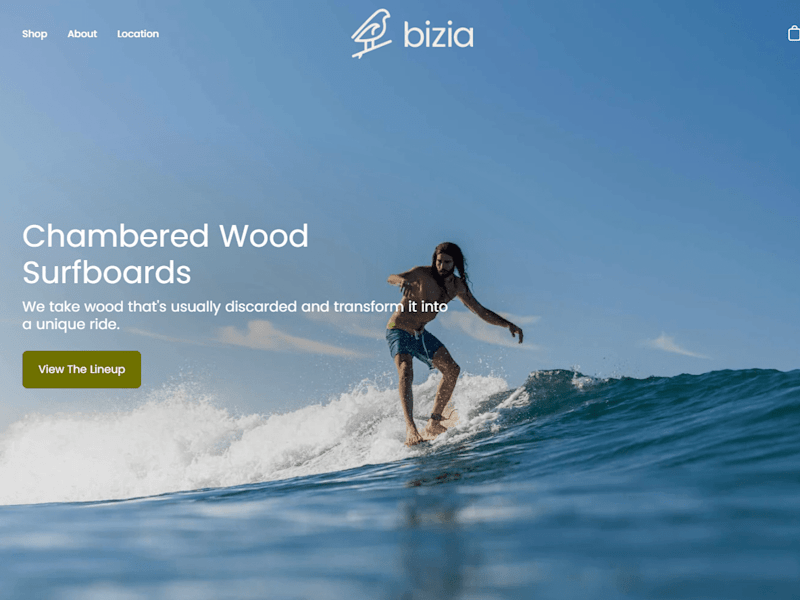 Cover image for Bizia | Chambered Wood Surfboards