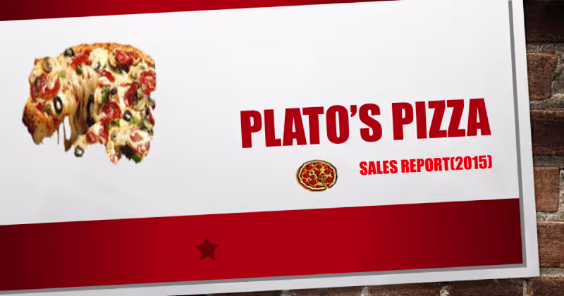 Cover image for Plato Restaurant 2015 Pizza Sales Analysis