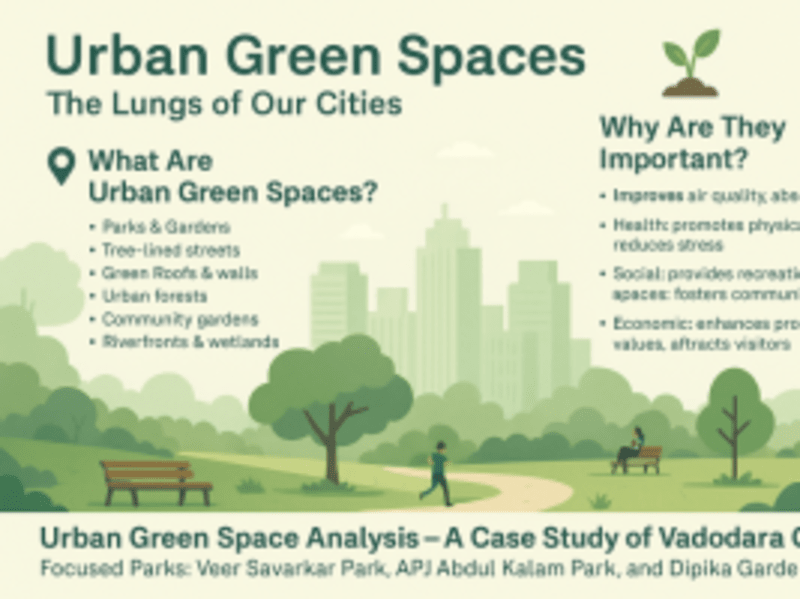Cover image for Report on baroda green spaces by Patel Siddharth | Truelancer