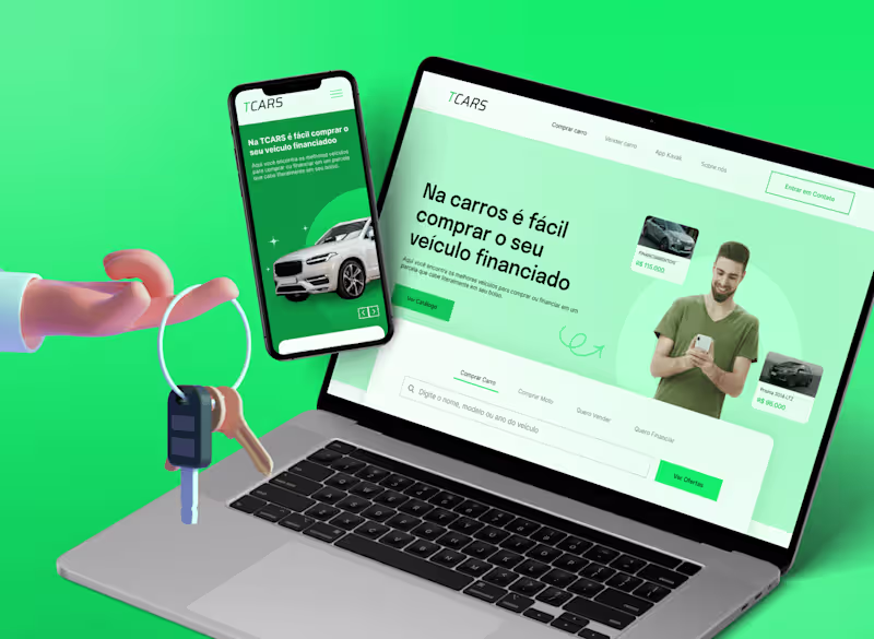 Cover image for TCAR | Landing page - Study Case :: Behance