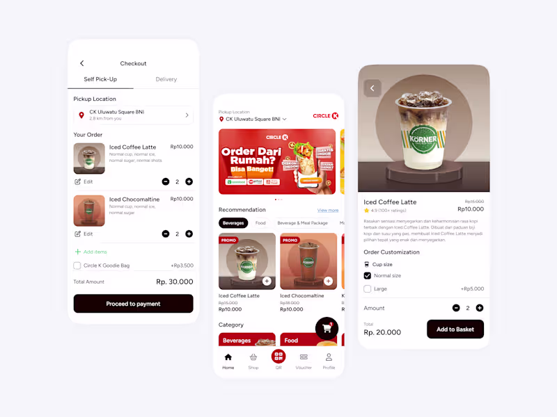 Cover image for Improving Ordering Experience and Design on Circle K App