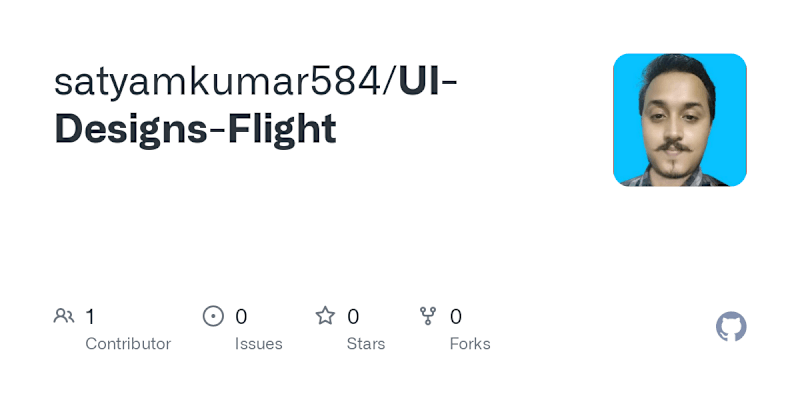 Cover image for satyamkumar584/UI-Designs-Flight