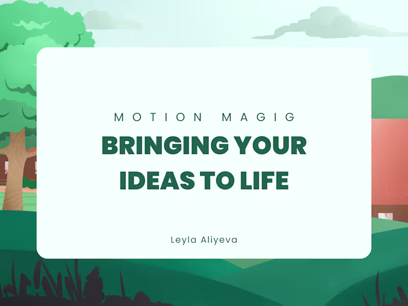 Cover image for Motion Magic: Bringing Your Ideas to Life