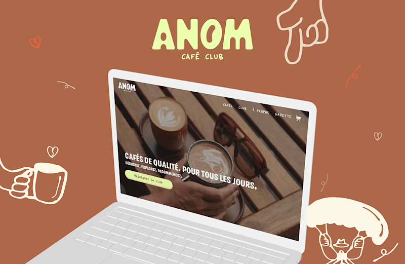 Cover image for Anom Cafe Club | E-commerce website