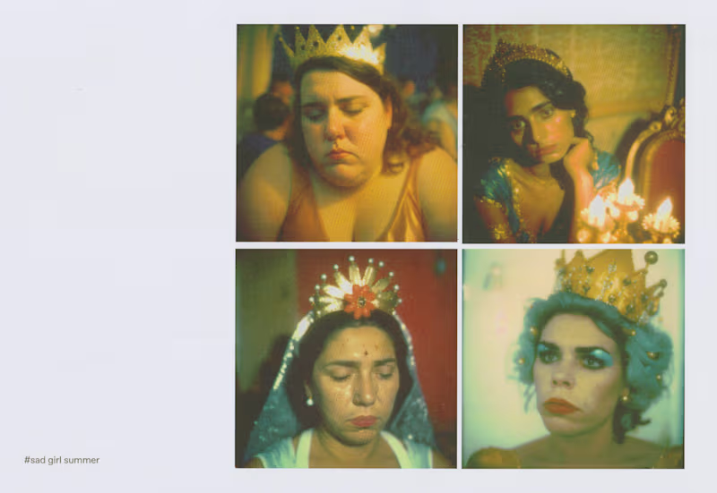 Cover image for a chapter from my ongoing project Crying Queens (2023 → now)...