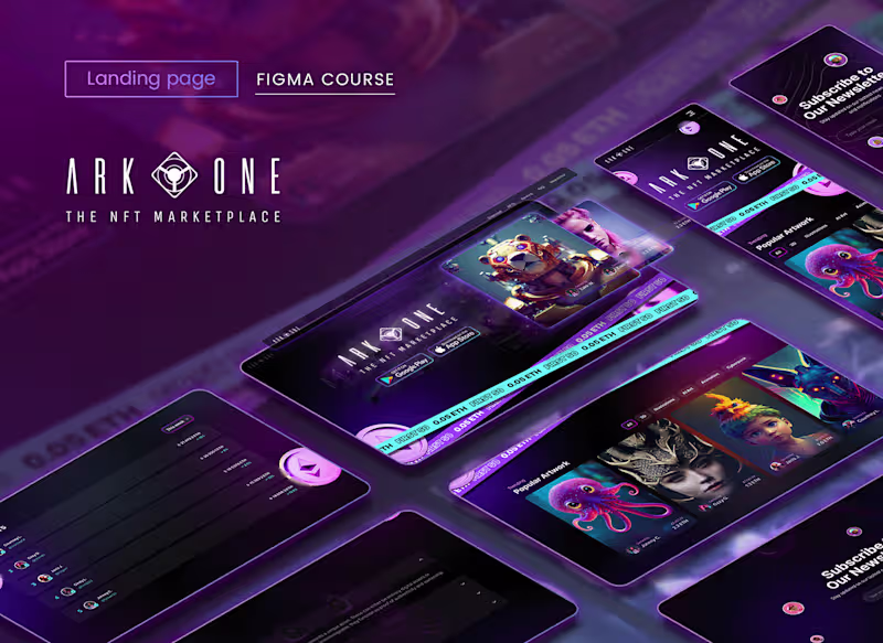 Cover image for ARK ONE - Landing page (Desktop + Mobile)