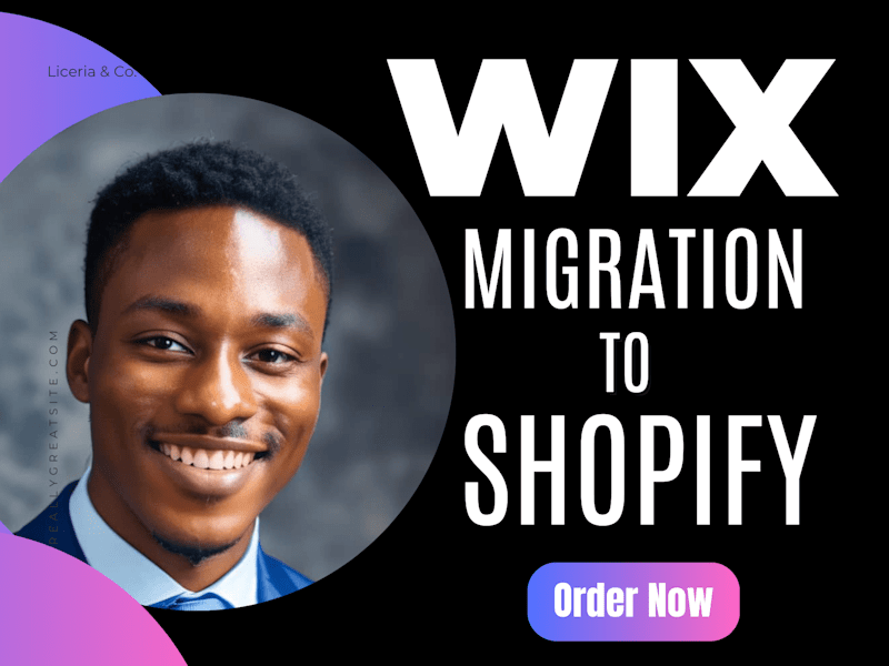 Cover image for I will migrate your wix store to shopify