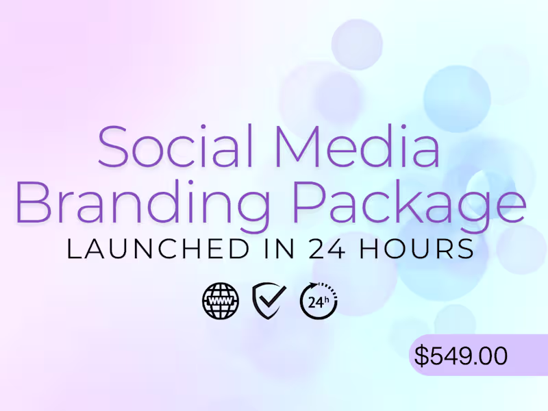 Cover image for Social Media Branding Package in 24 Hours