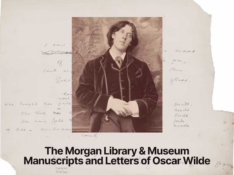 Cover image for Manuscripts & Letters of Oscar Wilde. Website