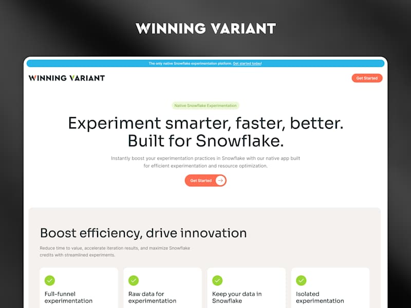 Cover image for Winning Variant Landing Page