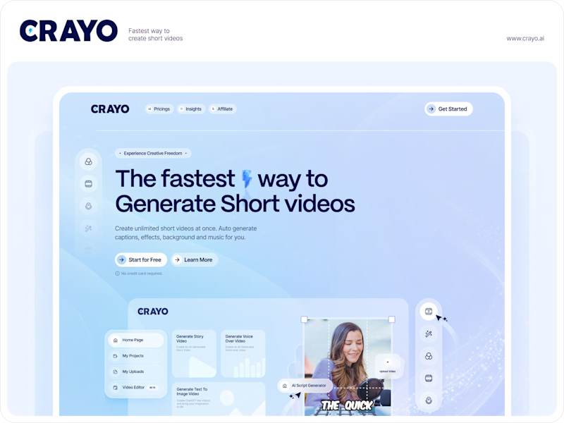 Cover image for ✧ Crayo AI (Design + Development)
