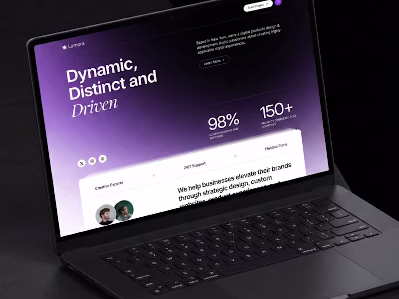 Cover image for Lumora | Agency Website Design