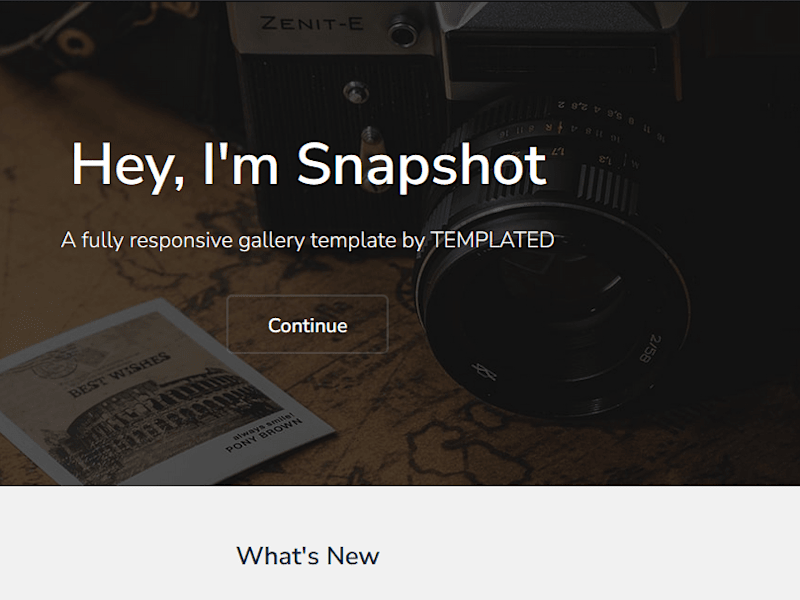 Cover image for A simple gallery website