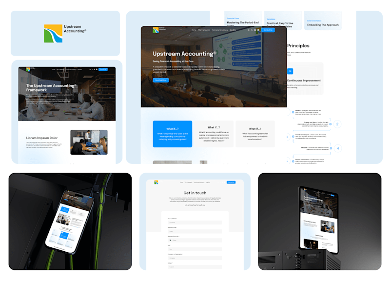 Cover image for Upstream Accounting Website Redesign & Webflow Development