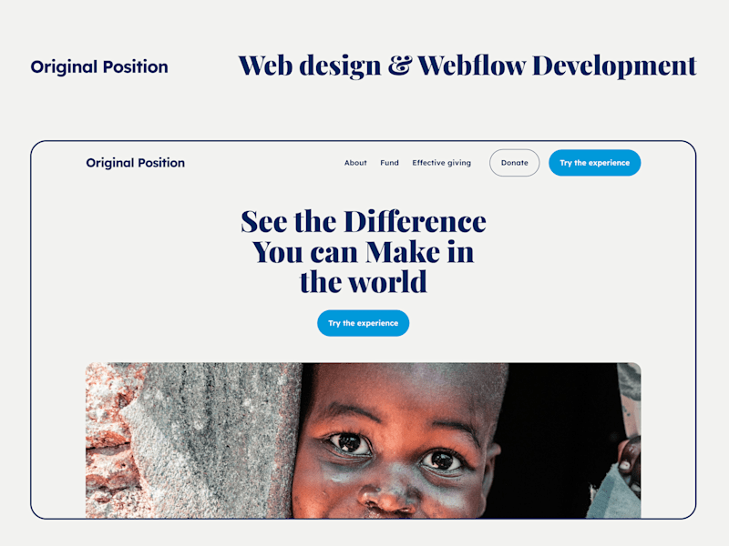 Cover image for Webflow Site Redesign for Original Position