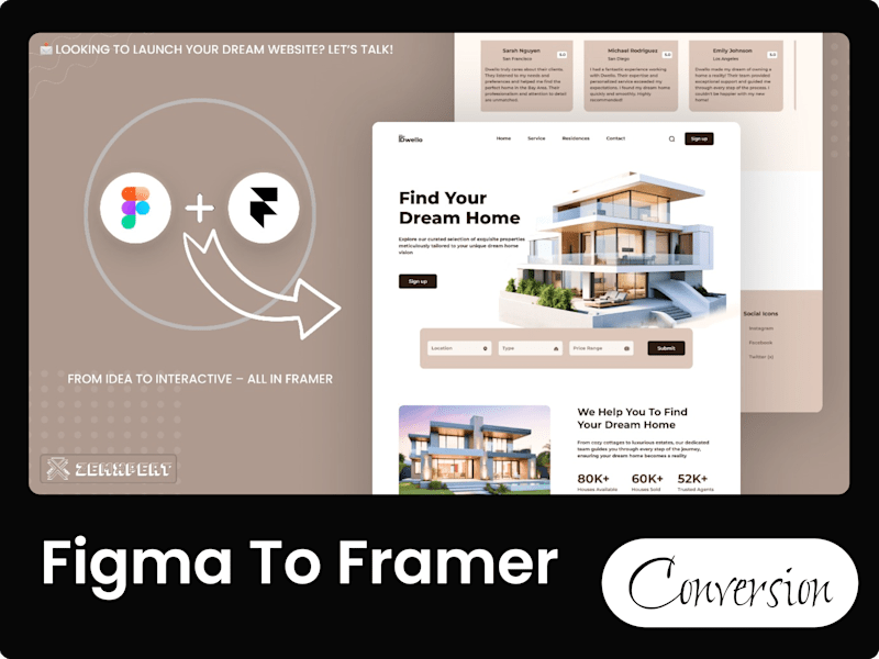Cover image for I will do professional Framer website development