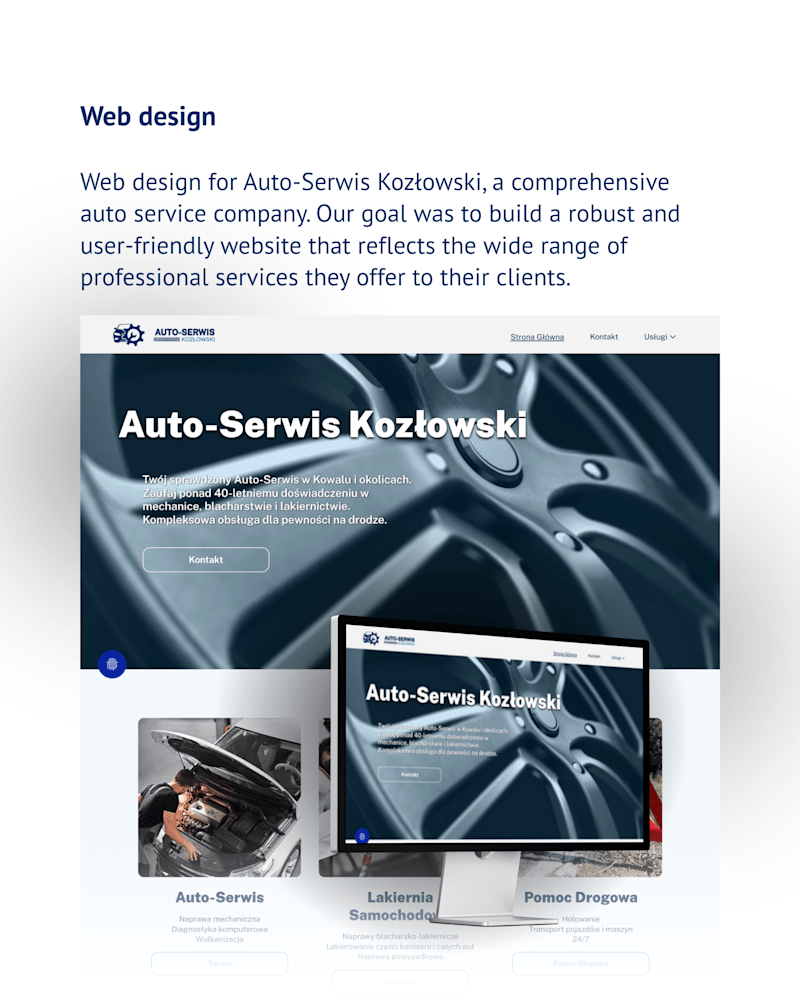 Cover image for Auto Service Web Design