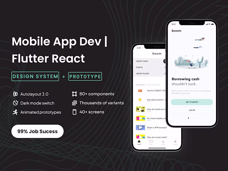 Cover image for End-to-End Mobile App UI Kit for iOS & Android