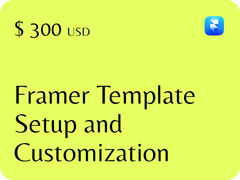 Cover image for Framer Template Setup and Customization
