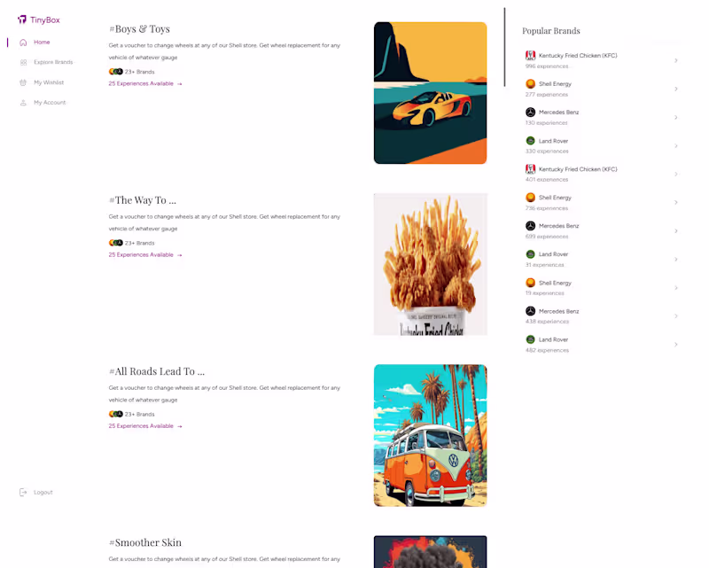 Cover image for Tiny Box is a marketplace for digital gift cards - from fuel...