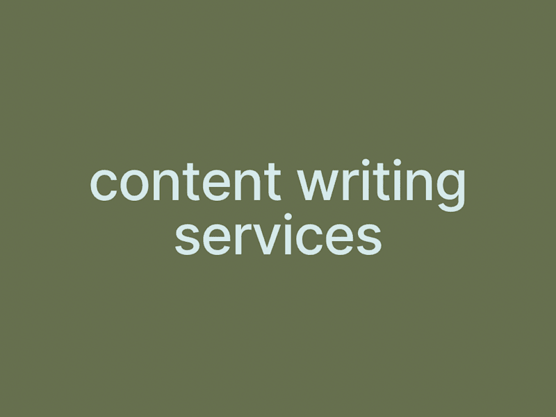 Cover image for Content Writing & Editing