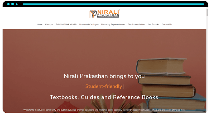 Cover image for Nirali Books Business WordPress Website