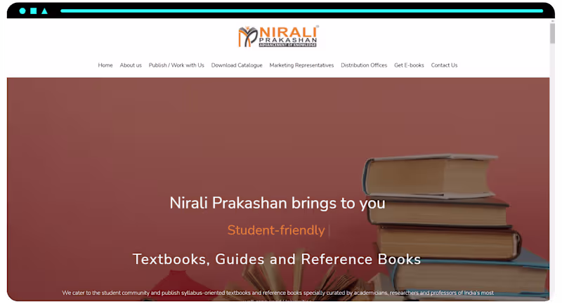 Cover image for Nirali Books Business WordPress Website