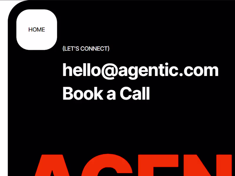 Cover image for Agentic - Design Agency Template