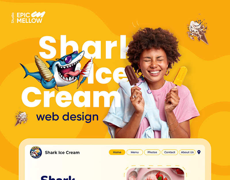 Cover image for Ice Cream Website :: Behance