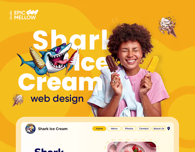Cover image for Ice Cream Website :: Behance