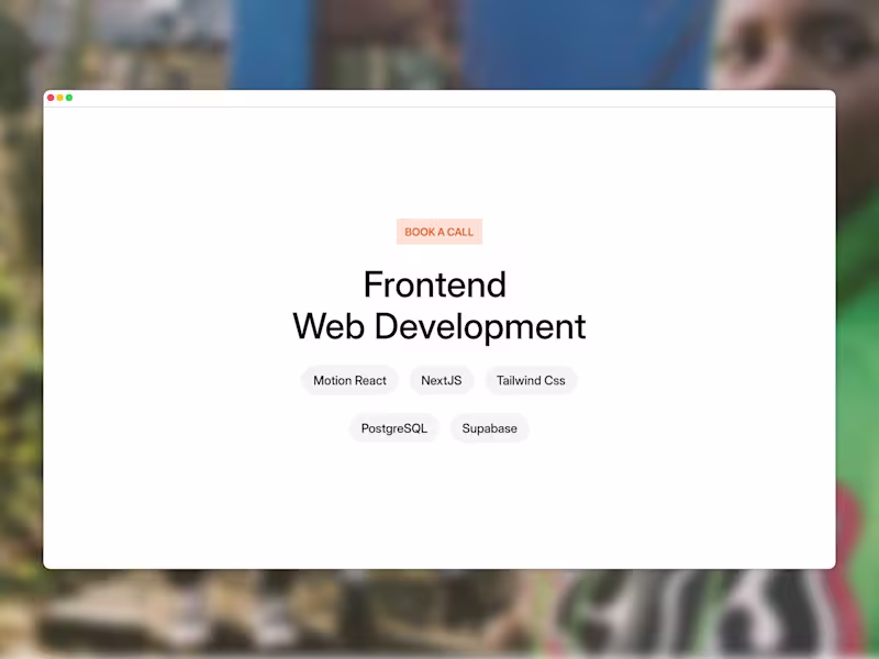 Cover image for Front-end Web Development