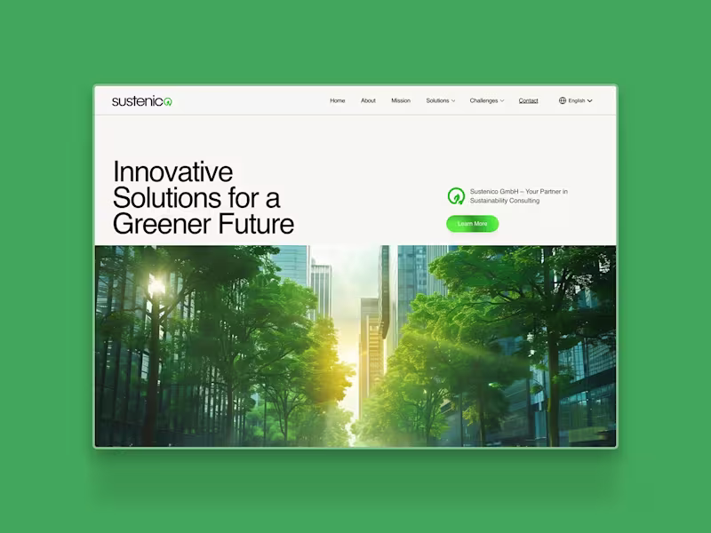 Cover image for Sustenico Website Design and Development