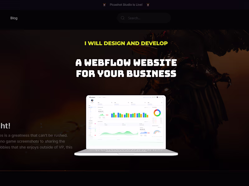 Cover image for Webflow Landing Page (Design + Development)