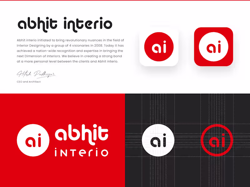 Cover image for Abhit Interio Logo Design