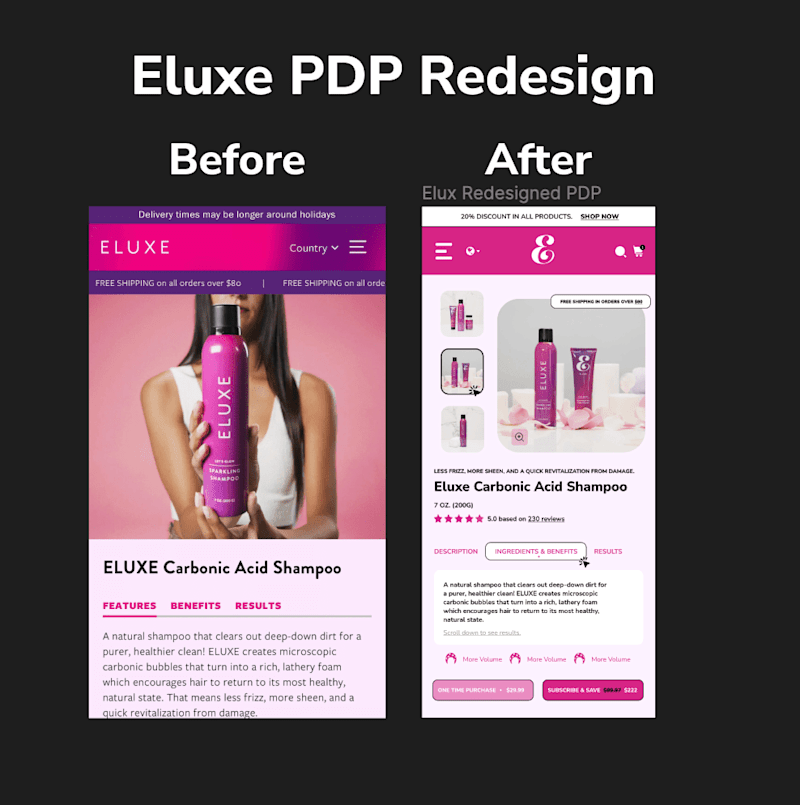 Cover image for Homepage and Product Page MockUps
