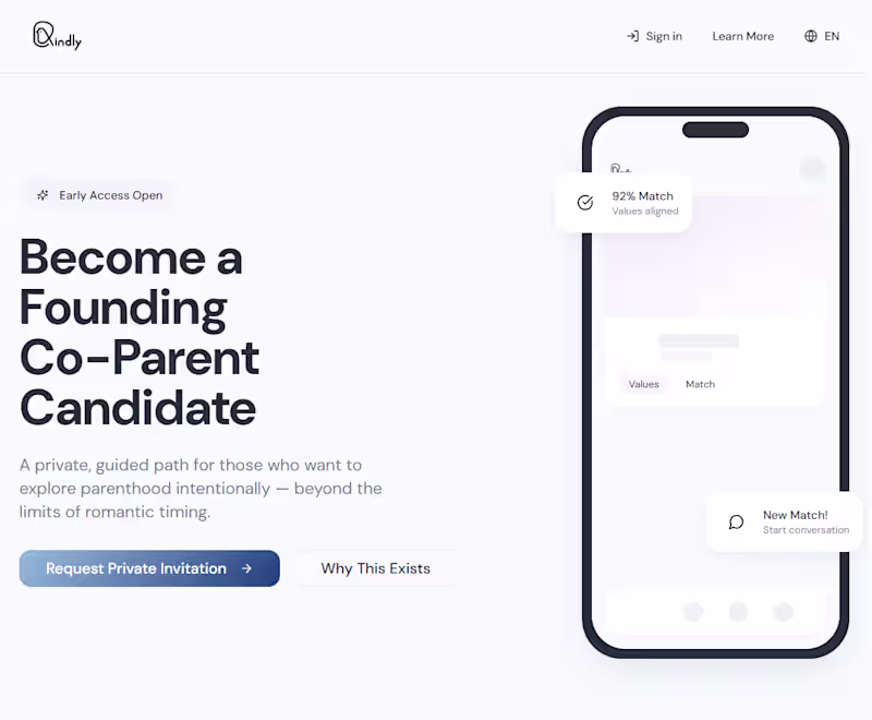 Cover image for Kindly - Intentional Co-Parenting